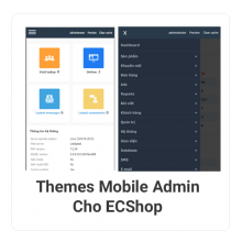 Giao Diện Template Themes Mobile cho quản trị Admin