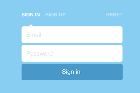 login form