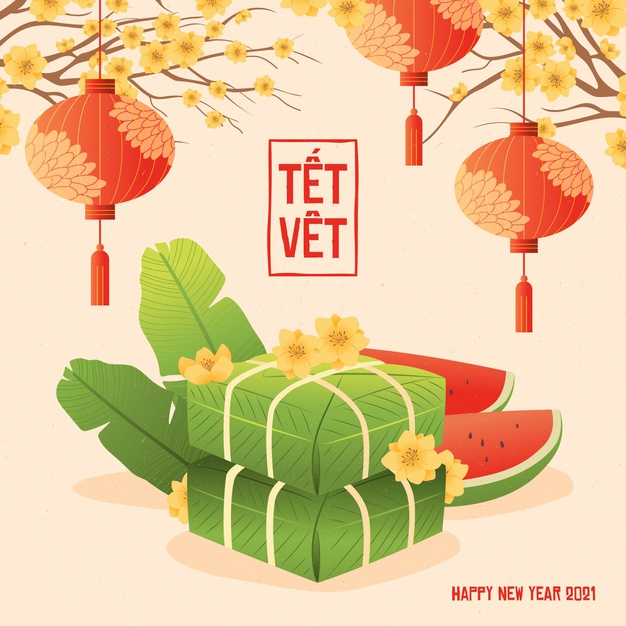 vector new year 2021 vietnam